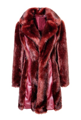 Wrapping faux fur coats in style